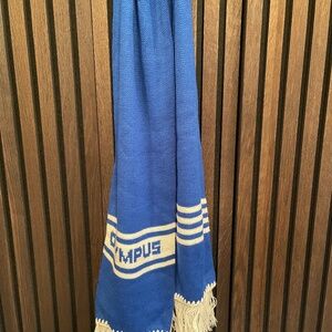 Vintage Winter Scarf - Bright Blue - Olympus